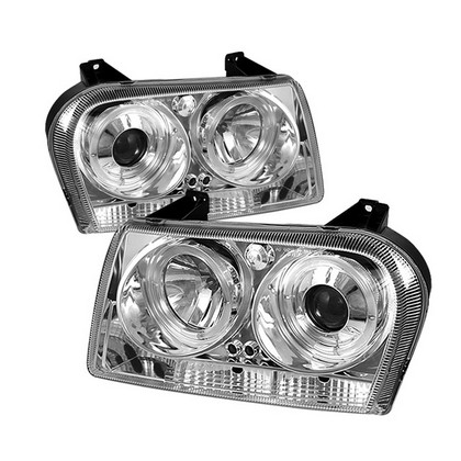 Spyder Projector Chrome Headlights 05-08 Chrysler 300